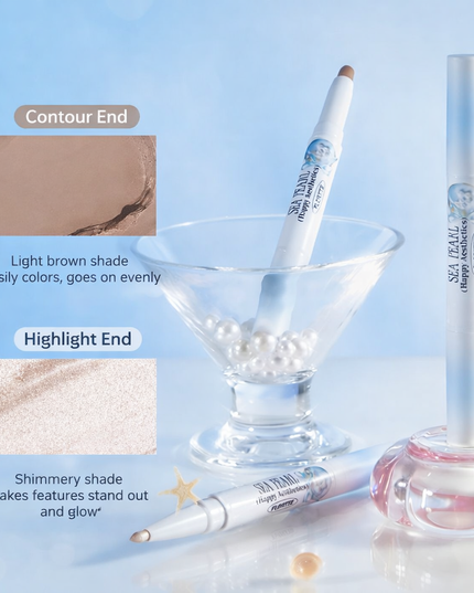 Flortte Glass Sea Collection Dual-Ended Highlight & Contour Pen