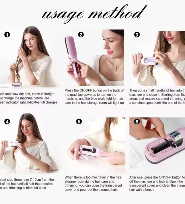 Split End Hair Trimmer Brush – Cordless Hair Split End Trimmer