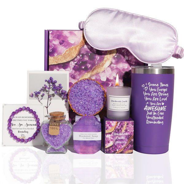Lavender Aroma Candle Bath Gift Box