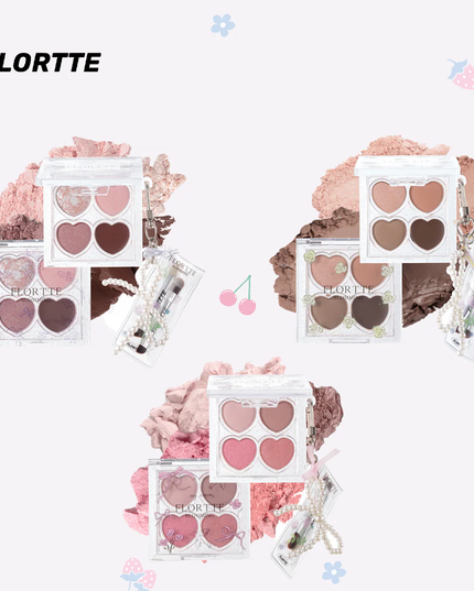 FLORTTE Blooming Love 4-Colour Eyeshadow Palette