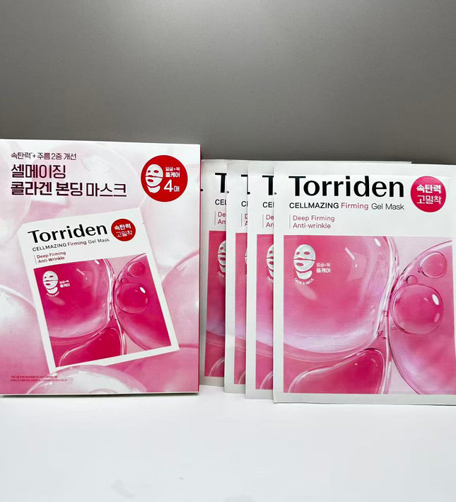 Torriden Cellmazing Firming Gel Mask and Neck Mask 4 Pack