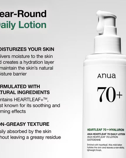 Anua Heartleaf 70 Daily Lotion 200ml