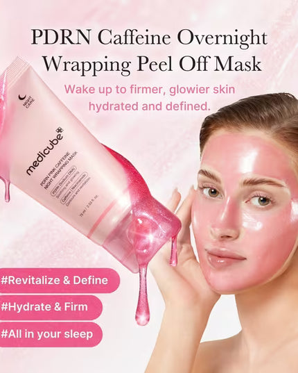 Medicube PDRN Pink Caffeine Night Wrapping Mask