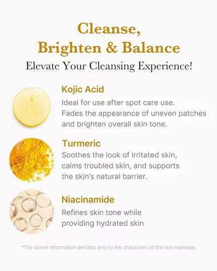 Medicube Kojic Acid Turmeric Toning Cleanser