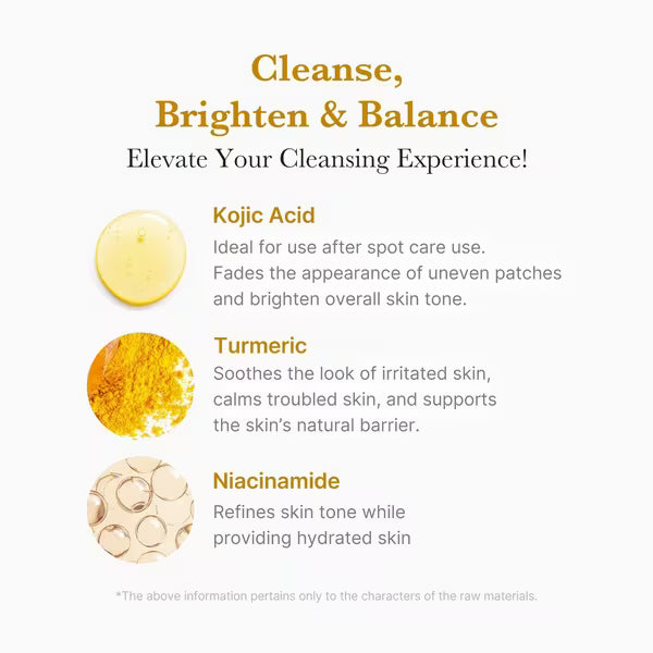Medicube Kojic Acid Turmeric Toning Cleanser