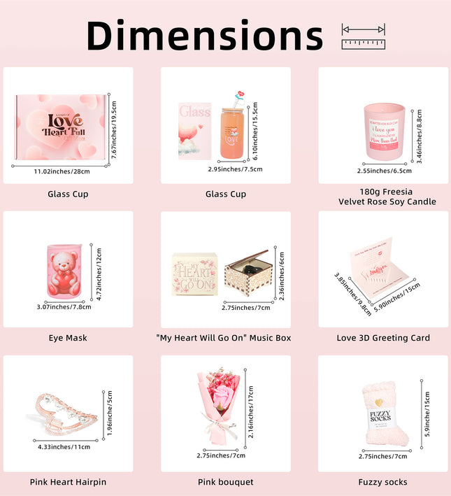 Pink Aroma Candle Bath Gift Box