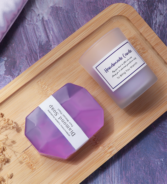 Lavender Aroma Candle Bath Gift Box