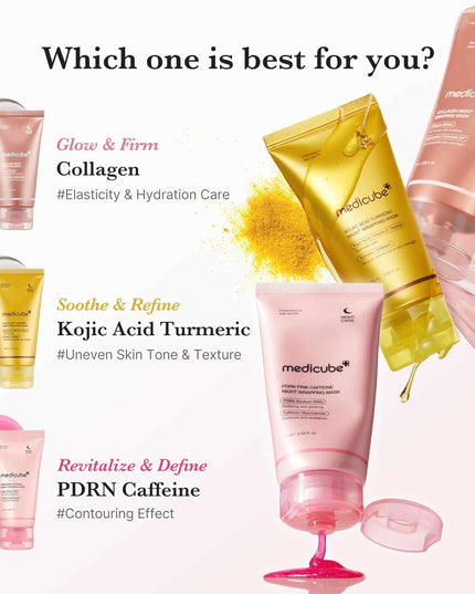 Medicube PDRN Pink Caffeine Night Wrapping Mask