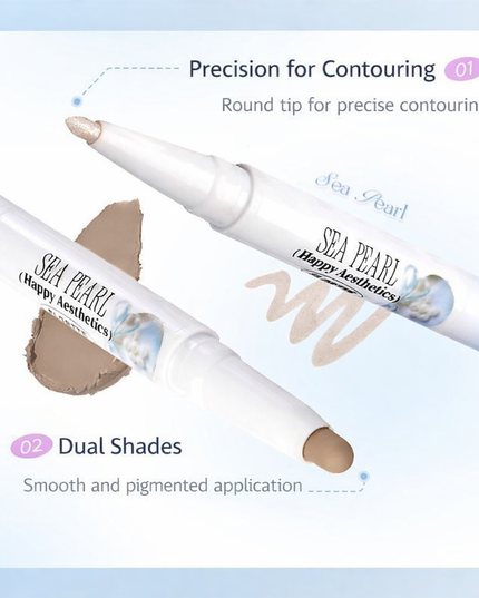 Flortte Glass Sea Collection Dual-Ended Highlight & Contour Pen