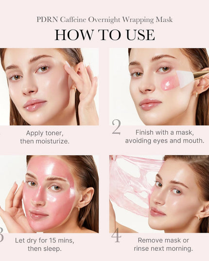 Medicube PDRN Pink Caffeine Night Wrapping Mask