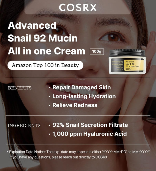 COSRX Advanced Snail 92 All In One Cream 100g