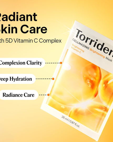 Torriden Cellmazing Vita C Brightening Mask 10 Pack