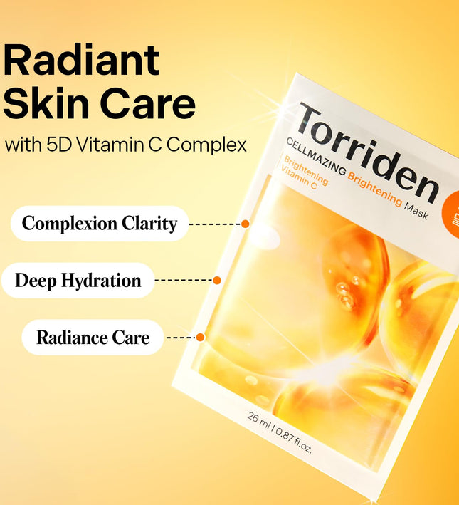 Torriden Cellmazing Vita C Brightening Mask 10 Pack