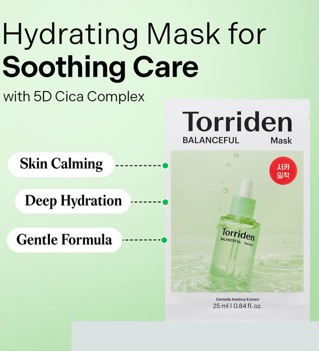 Torriden Balanceful Cica Mask 10 Pack