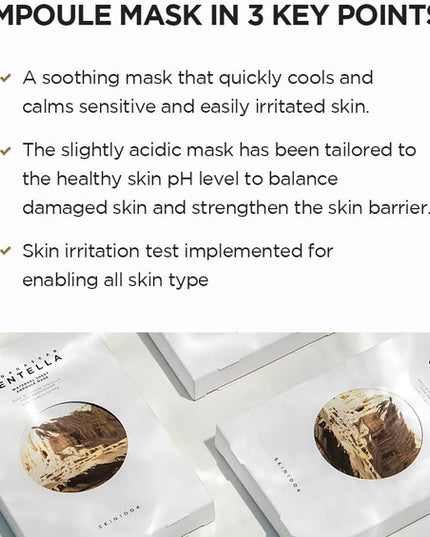 SKIN1004 Madagascar Centella Watergel Sheet Ampoule Mask (5 Pack)