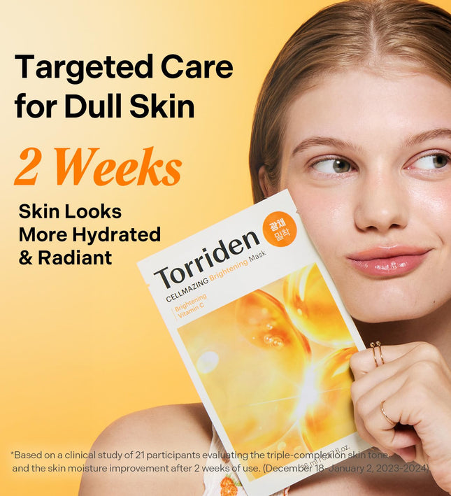 Torriden Cellmazing Vita C Brightening Mask 10 Pack