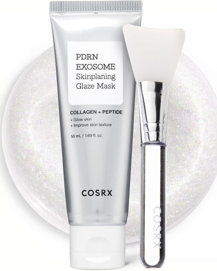 COSRX PDRN EXOSOME Skinplaning Glaze Mask 50ml with Brush