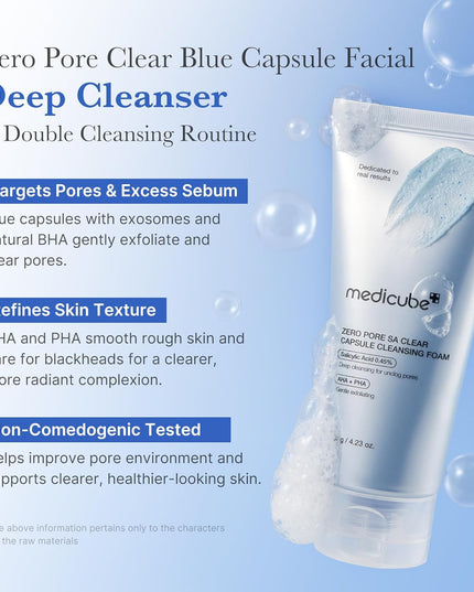 Medicube Zero Pore SA Clear Capsule Cleansing Foam