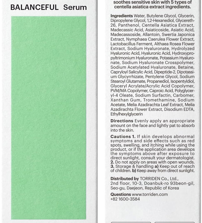 Torriden Balanceful Cica Serum