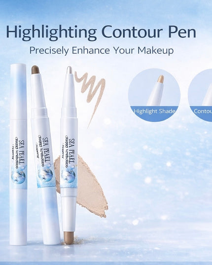 Flortte Glass Sea Collection Dual-Ended Highlight & Contour Pen