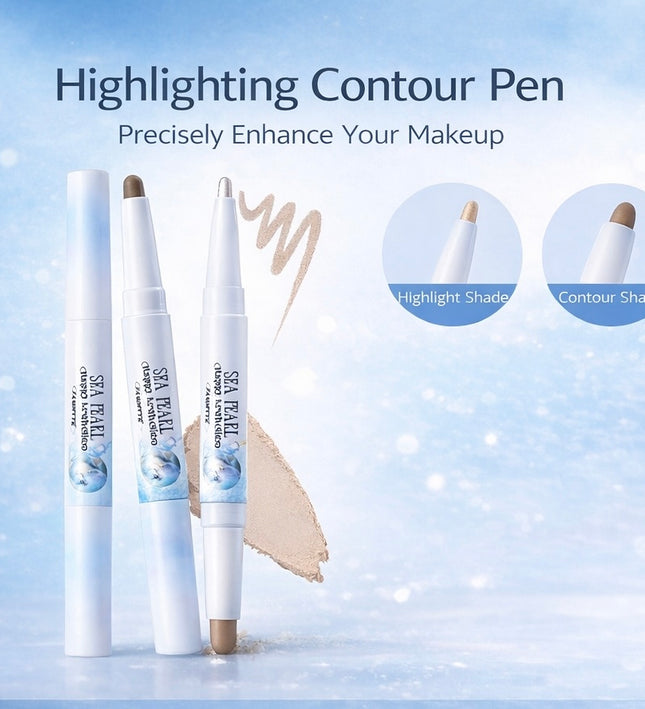 Flortte Glass Sea Collection Dual-Ended Highlight & Contour Pen
