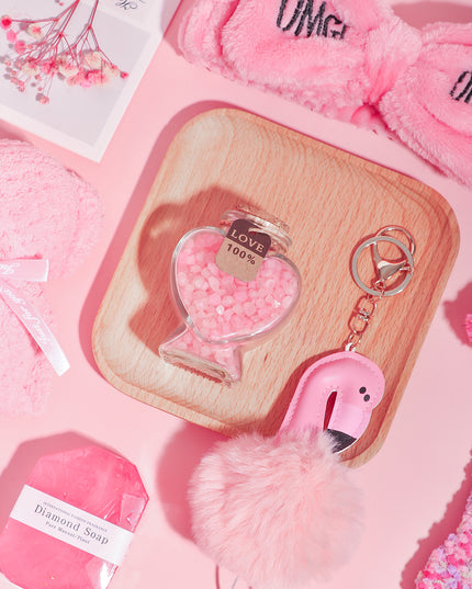 Rosy Aroma Candle Bath Gift Box