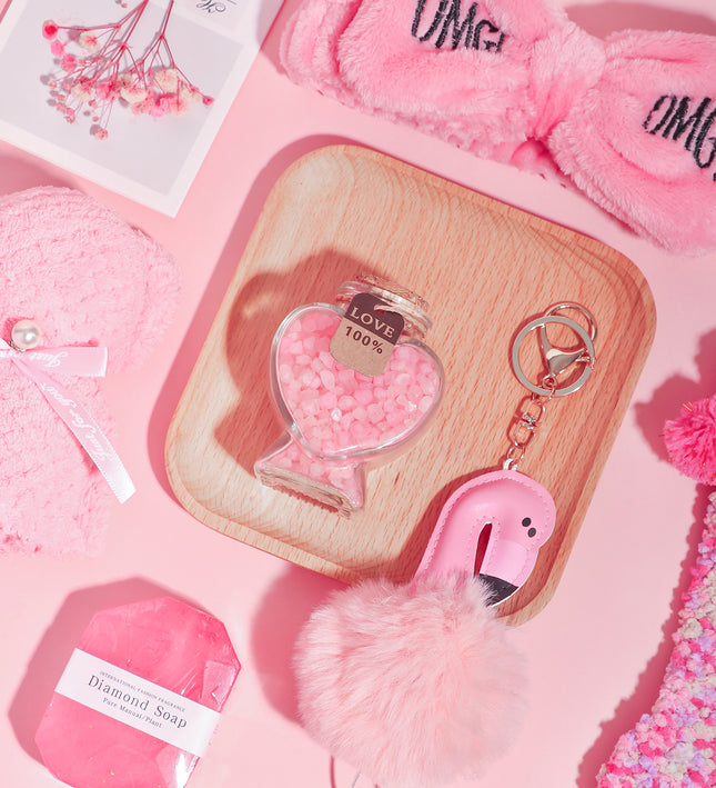 Rosy Aroma Candle Bath Gift Box