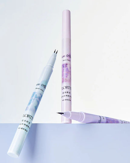 FLORTTE Ink Wash Initial Heart Liquid Dual-Prong Eyebrow Pen