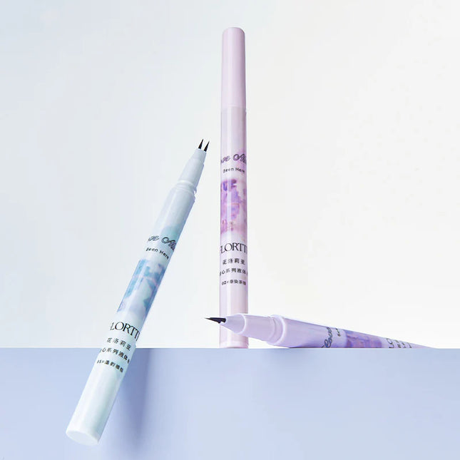 FLORTTE Ink Wash Initial Heart Liquid Dual-Prong Eyebrow Pen