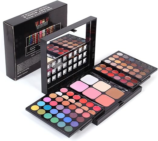 Pure Vie Professional 78 Colors Eye Shadow Palette Makeup Contouring Kit