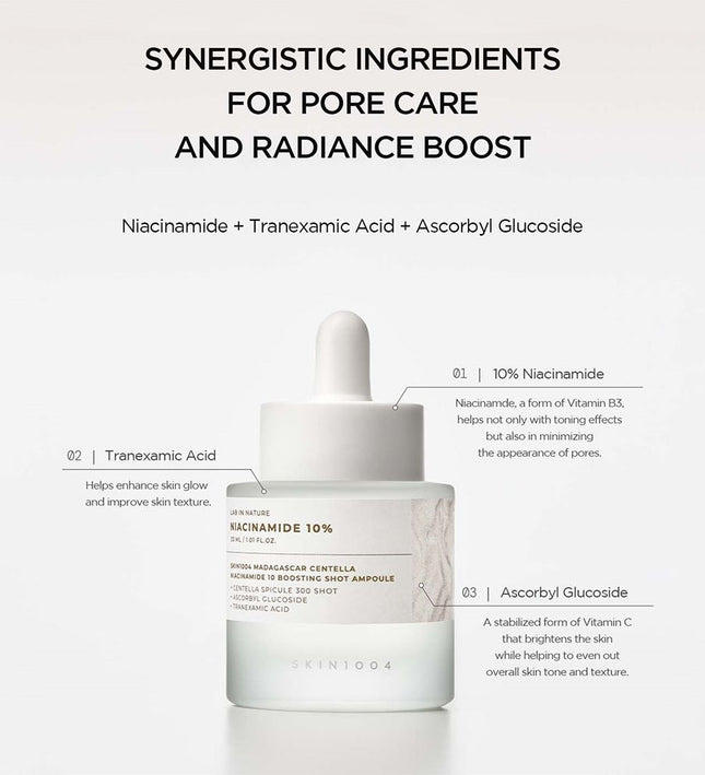 SKIN1004 Madagascar Centella Niacinamide 10 Boosting Shot Ampoule