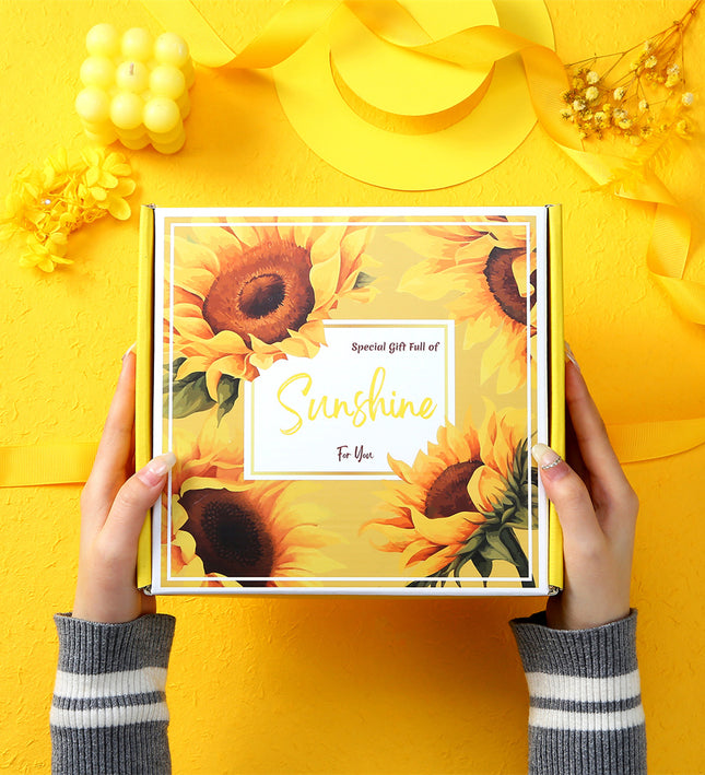 Aroma Sunflower Candle Bath Gift Box