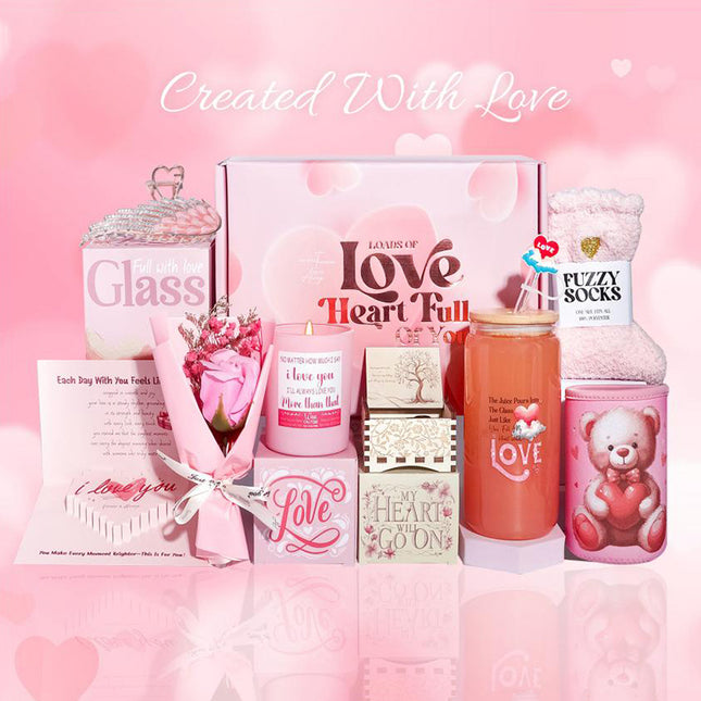 Pink Aroma Candle Bath Gift Box