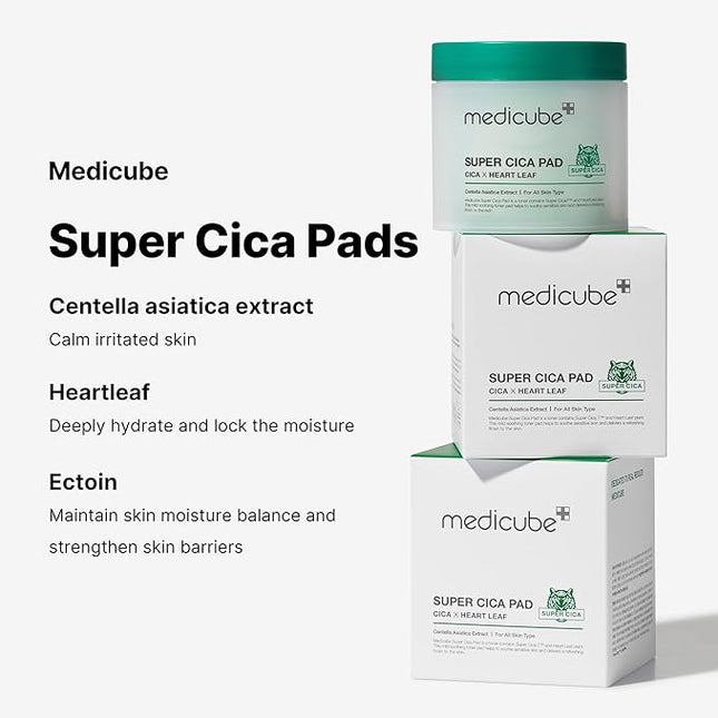 MEDICUBE Super Cica Toner Pad 70pcs/350g