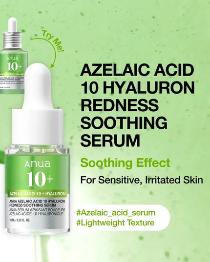 Anua Azelaic Acid 10% + Hyaluron Redness Soothing Serum 30ml