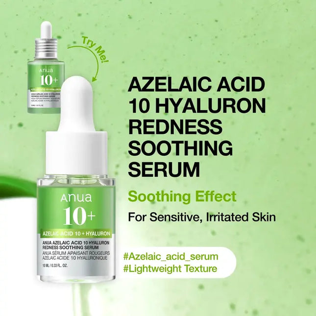Anua Azelaic Acid 10% + Hyaluron Redness Soothing Serum 30ml