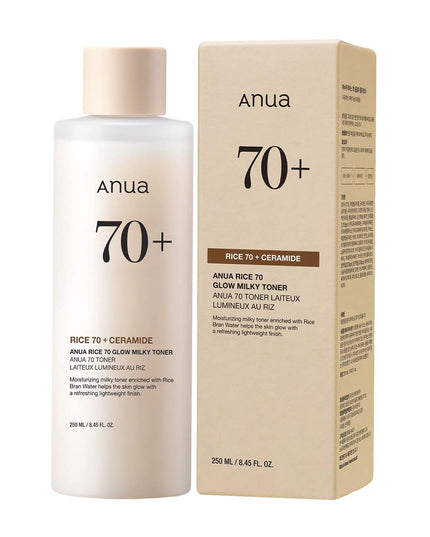 Anua Rice 70 + Ceramide Glow Milky Toner 250ml