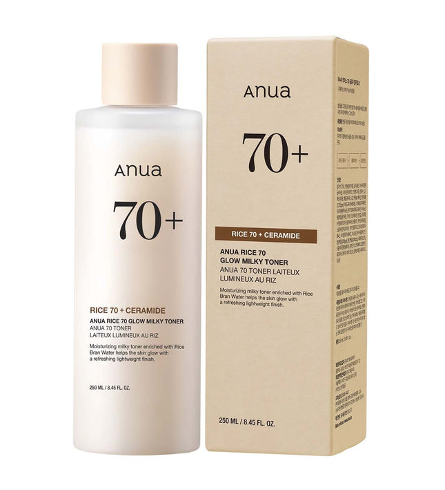 Anua Rice 70 + Ceramide Glow Milky Toner 250ml