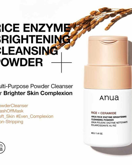 Anua Rice Enzyme Brightening Cleansing Powder 40g