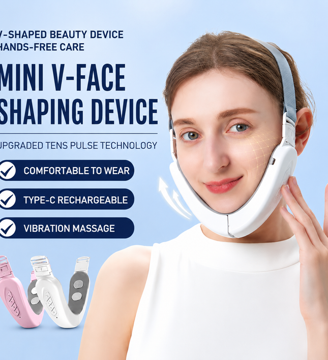 Mini V-Face Shaping Device – Hands-Free Facial Massager