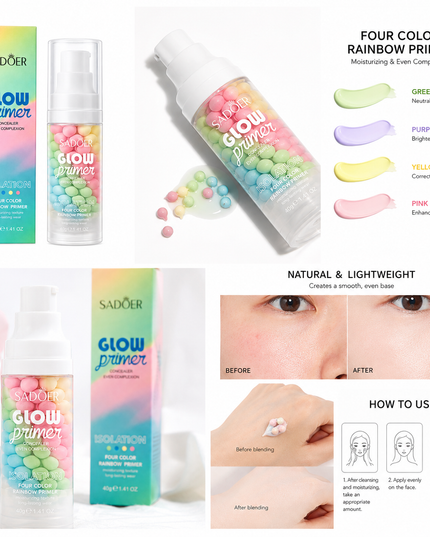 SADOER Glow Four Color Rainbow Primer – 40g