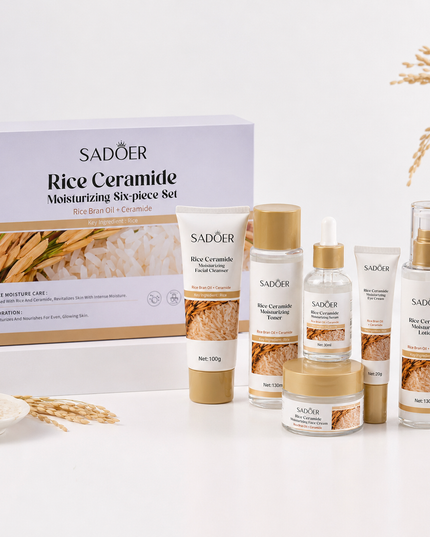 SADOER Rice Ceramide Moisturizing 6-Piece Skincare Set