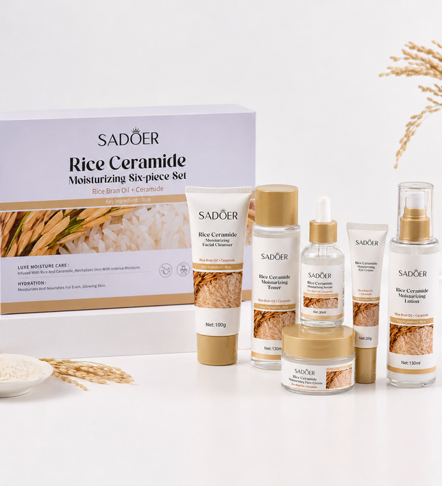 SADOER Rice Ceramide Moisturizing 6-Piece Skincare Set