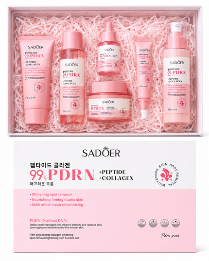 SADOER PDRN + Peptide + Collagen 6-Piece Skincare Set
