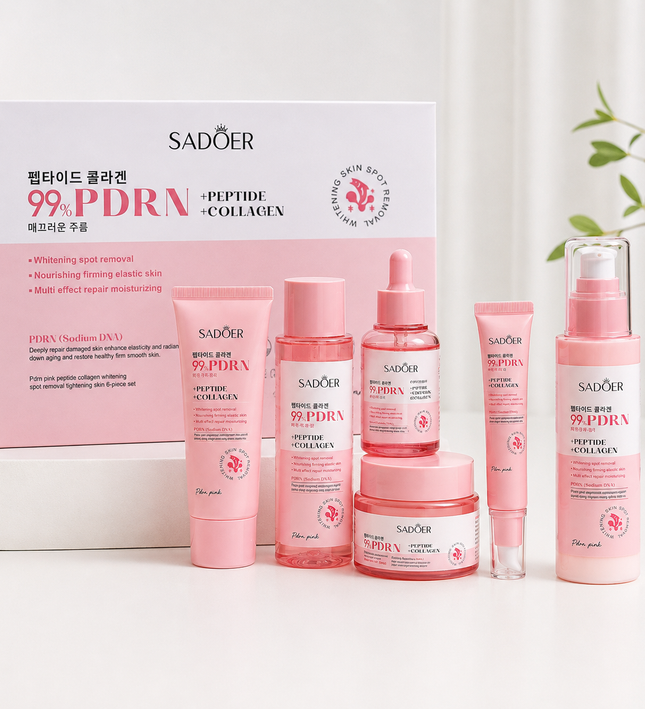 SADOER PDRN + Peptide + Collagen 6-Piece Skincare Set