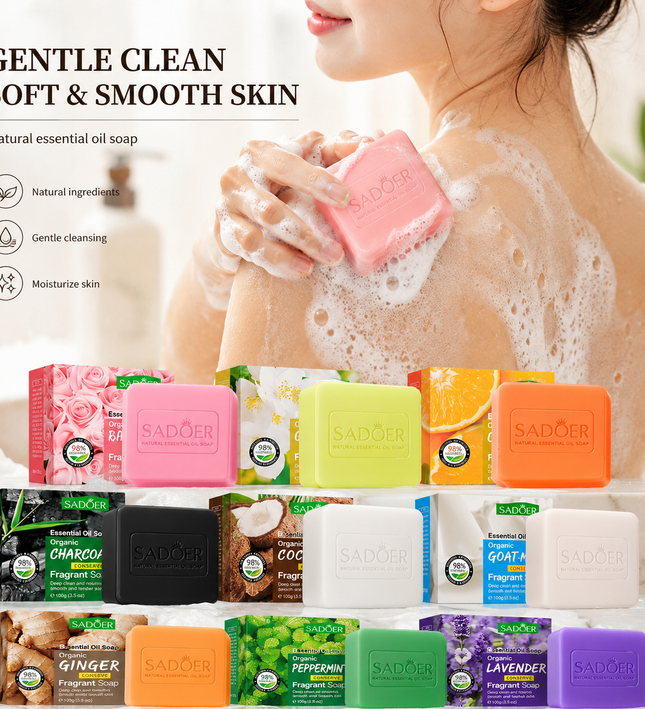 SADOER Essential Oil Soap Collection – 100g