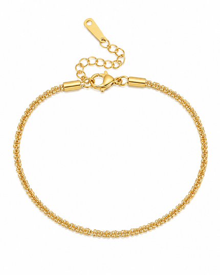 Gold Crystal Chain Bracelet