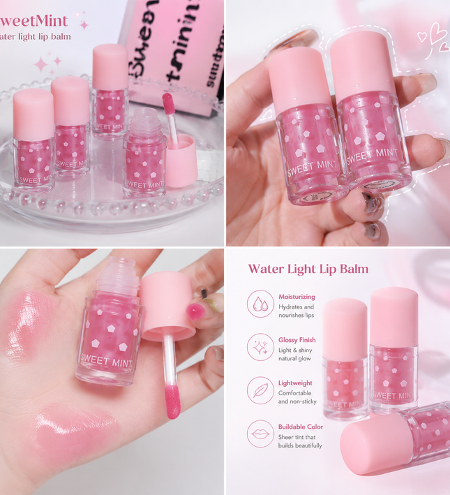 Sweet Mint Water Light Pink Lip Balm