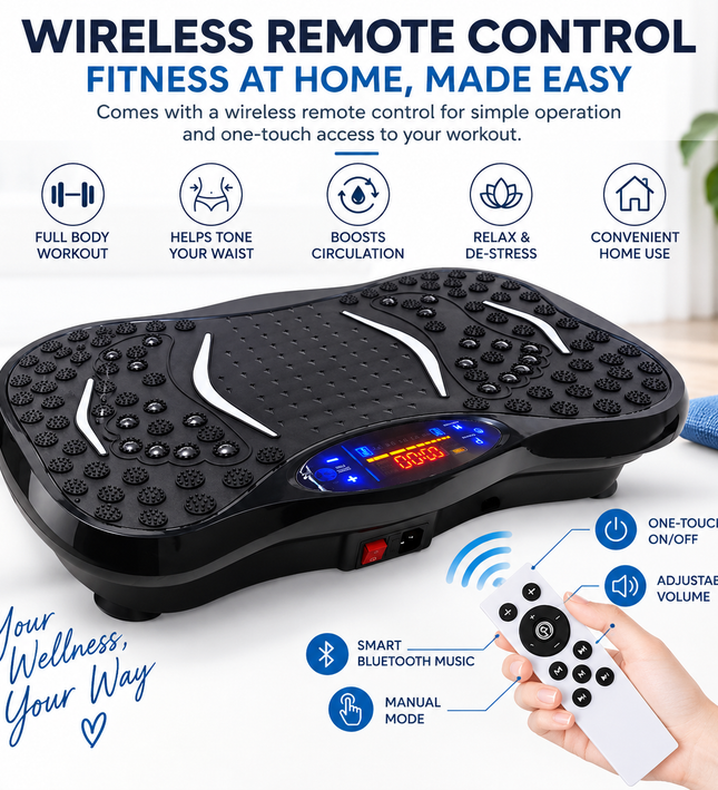 Vibration Plate Fitness Exercise and Massage Machine