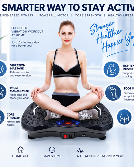Vibration Plate Fitness Exercise and Massage Machine